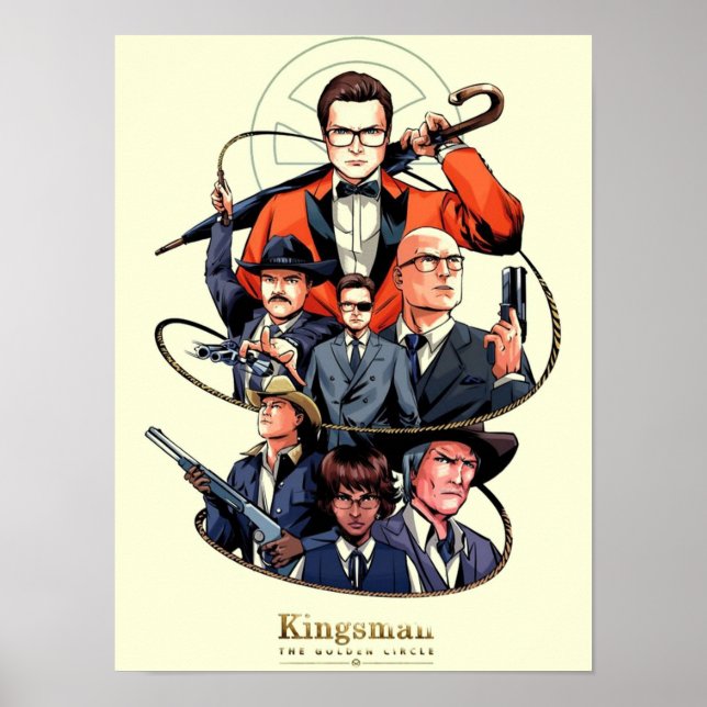 Kingsman The Golden Circle film Poster (Framsidan)
