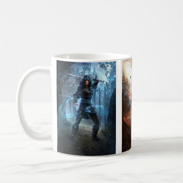 Kingsmen Chronicles Fantasy Bok Art Trilogy Mugg (Vänster)