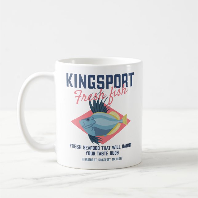 Kingsport Fresh Fish Lovecraftian Kaffemugg (Vänster)