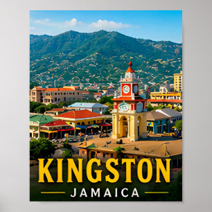 Kingston Blue Mountains och jamaicansk kultur Poster