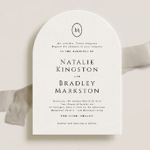 Kingston Elegant Monogram Typography Bröllop