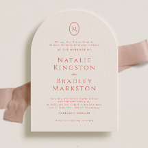 Kingston Elegant Monogram Typography Bröllop