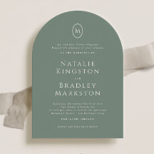 Kingston Elegant Monogram Typography Bröllop