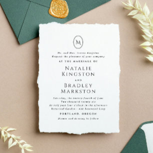 Kingston Elegant Monogram Typography Bröllop Stämpel