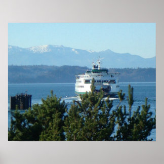 Kingston Ferry Lämnar Poster