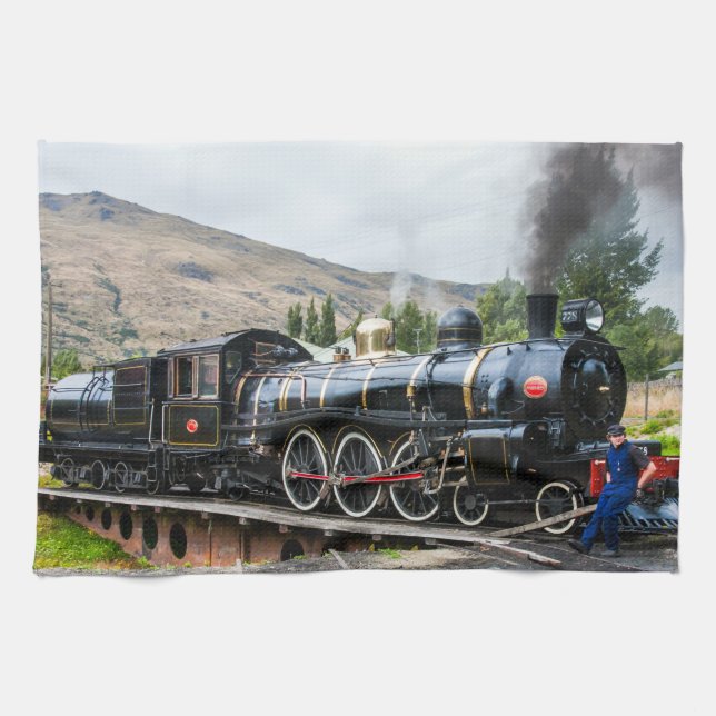 Kingston Flyer, ångmotorlok Kökshandduk (Horisontell)