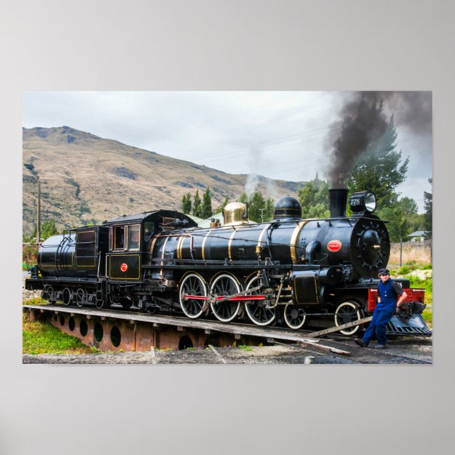 Kingston Flyer, ångmotorlok, syd Poster (Framsidan)
