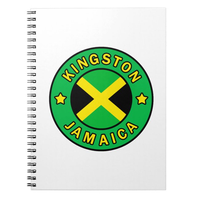 Kingston Jamaica Anteckningsbok Med Spiral (Framsidan)