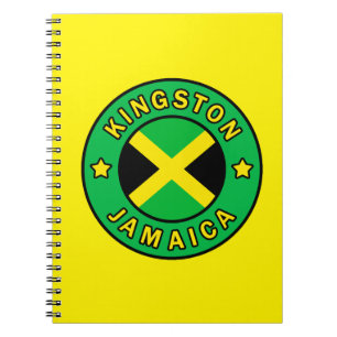 Kingston Jamaica Anteckningsbok Med Spiral