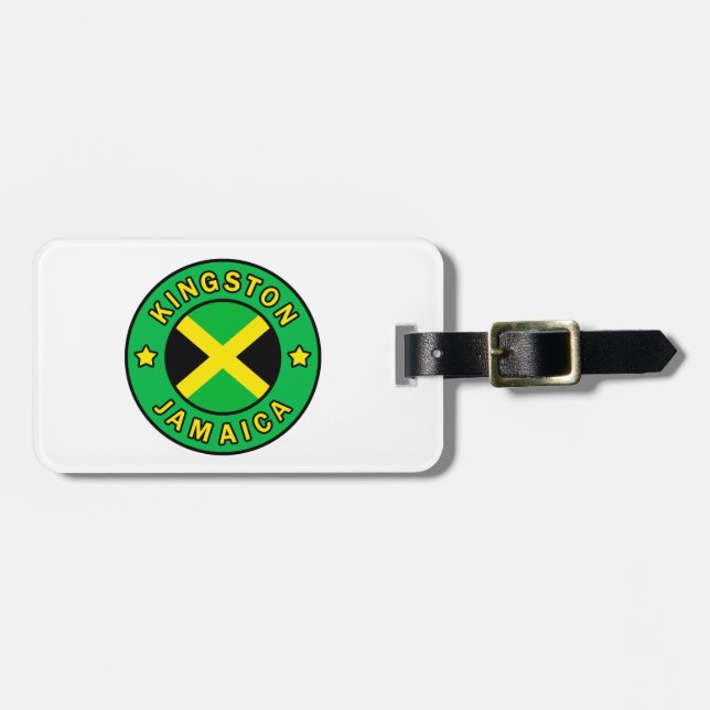 Kingston Jamaica Bagagebricka (Horisontell Framsida)