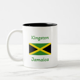 Kingston Jamaica - Jamaican Flagga Coffee Mugg