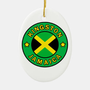 Kingston Jamaica Julgransprydnad Keramik