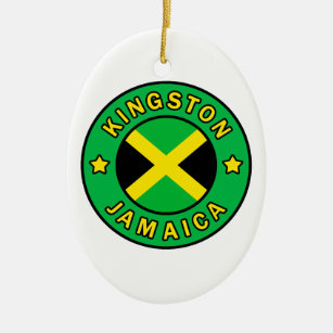 Kingston Jamaica Julgransprydnad Keramik