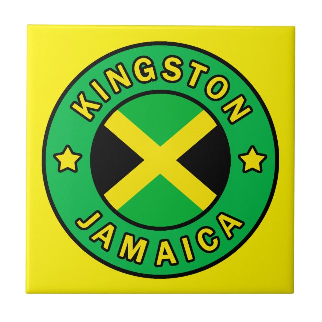 Kingston Jamaica Kakelplatta (Framsidan)