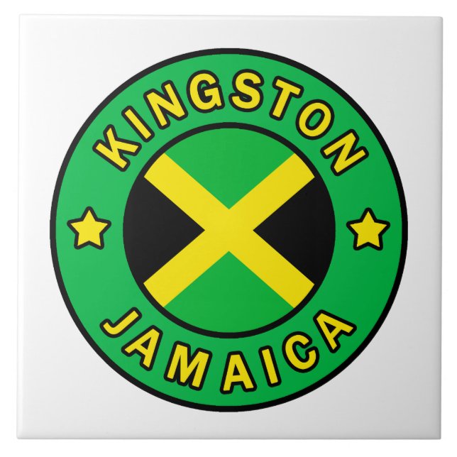 Kingston Jamaica Kakelplatta (Framsidan)