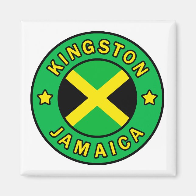 Kingston Jamaica Magnet (Framsidan)