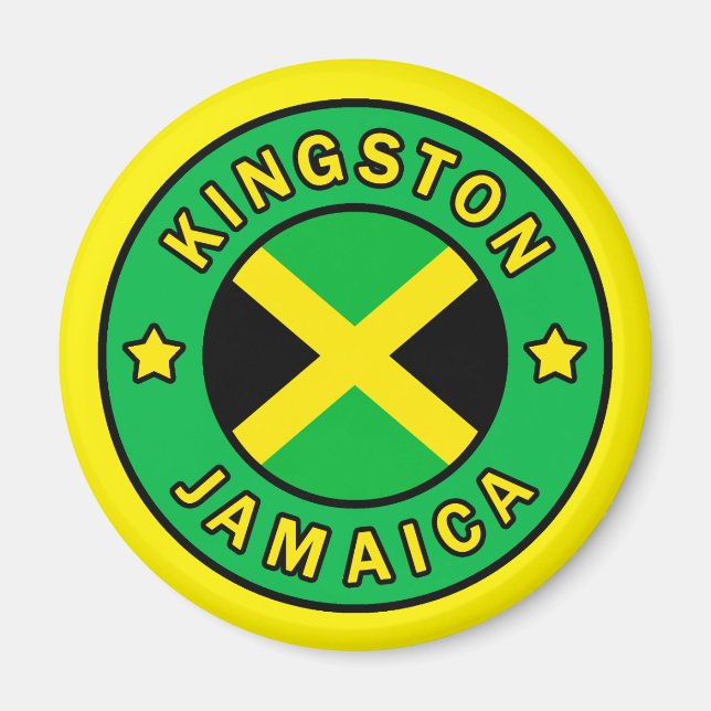 Kingston Jamaica Magnet (Framsidan)