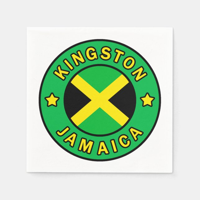Kingston Jamaica Pappersservett (Framsidan)