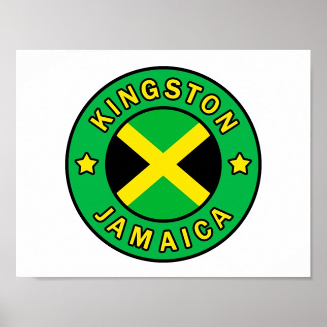 Kingston Jamaica Poster (Framsidan)