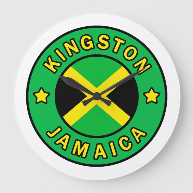 Kingston Jamaica Stor Klocka (Framsida)