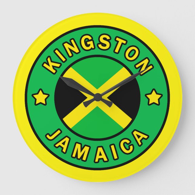 Kingston Jamaica Stor Klocka (Framsida)