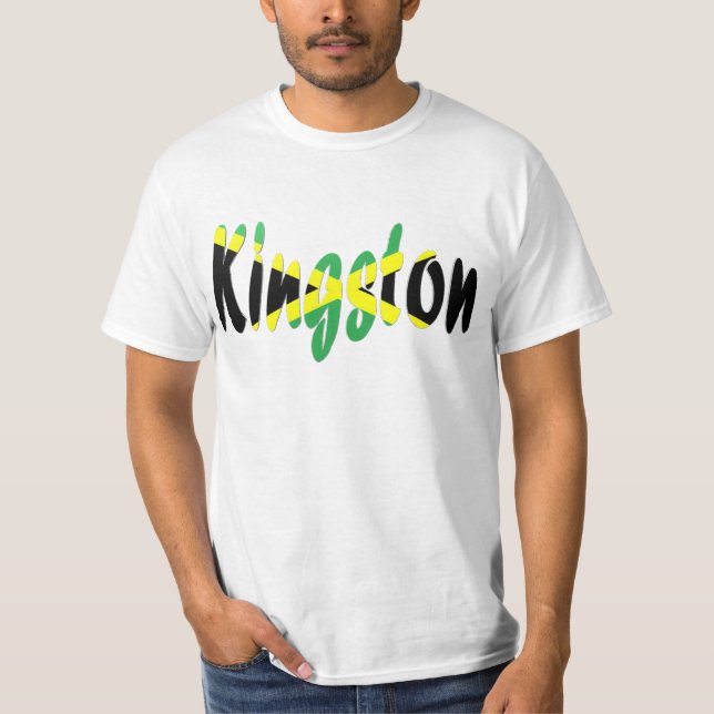 Kingston Jamaica T Shirt (Framsida)