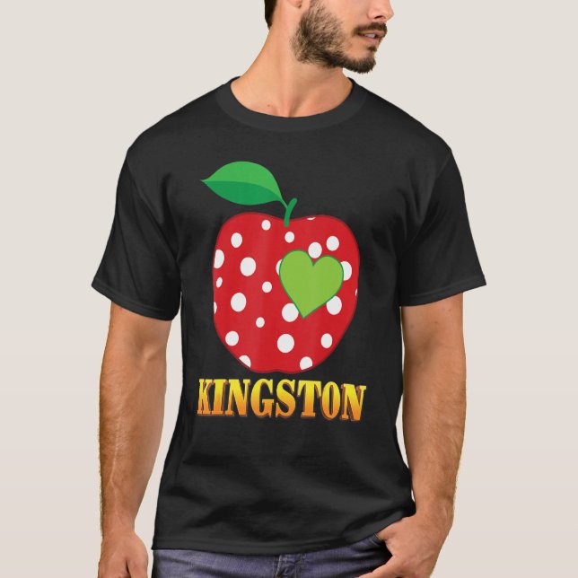 Kingston Kärlek School Back to school Boy Kid Stud T Shirt (Framsida)