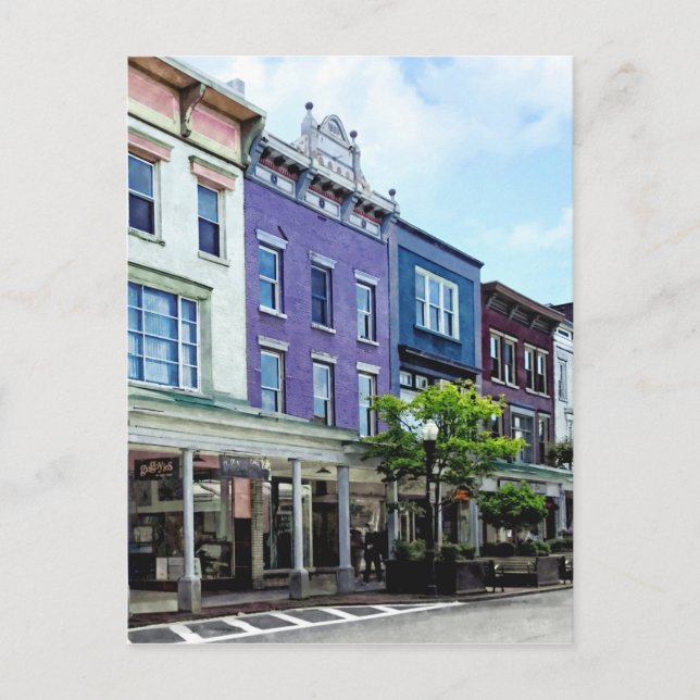 Kingston NY - View of Wall street Vykort (Framsida)