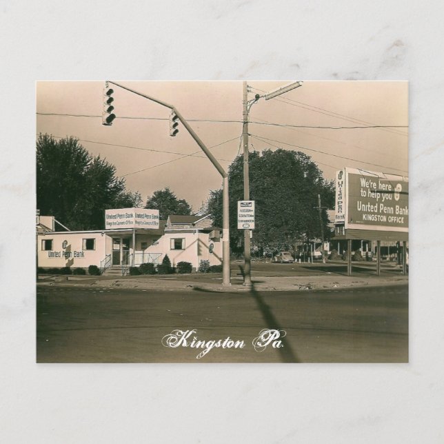Kingston Pa. Vykort (Framsida)