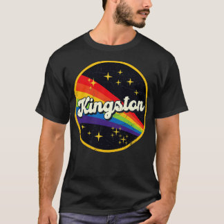 Kingston Rainbow In Space Vintage GrungeStyle T Shirt