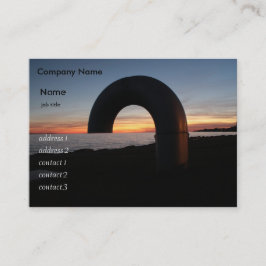 Kingston sjö, Ontario sunset. Visitkort