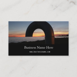 Kingston sjö, Ontario sunset. Visitkort