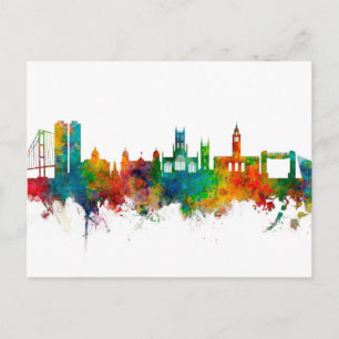 Kingston upon Hull England Siluett Vykort
