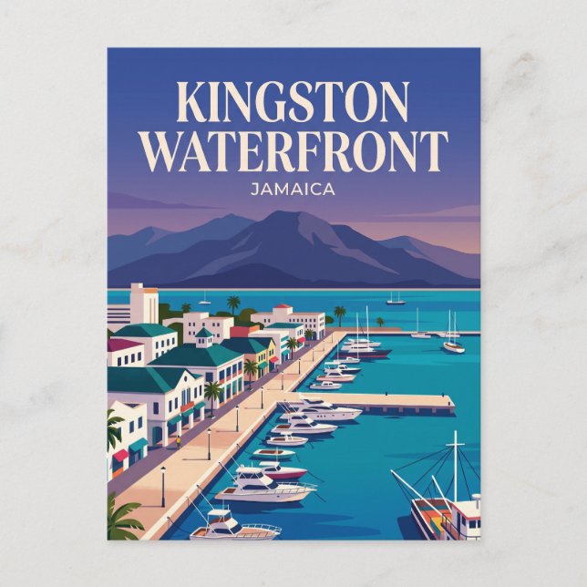 Kingston Waterfront Jamaica Vykort (Framsida)