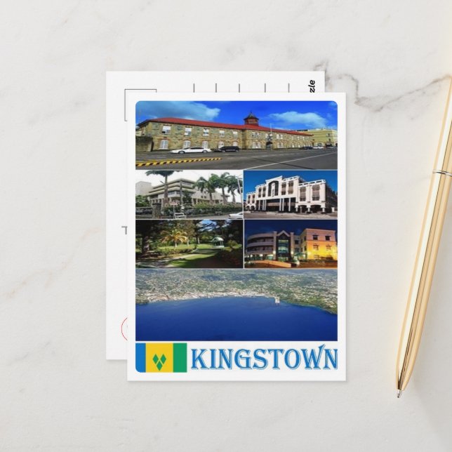 Kingstown - Saint Vincent och Grenadinerna - Vykort (Fram/Back In Situ)