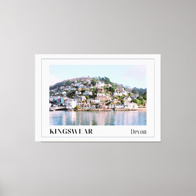Kingswear Devon Canvastryck (Framsida)
