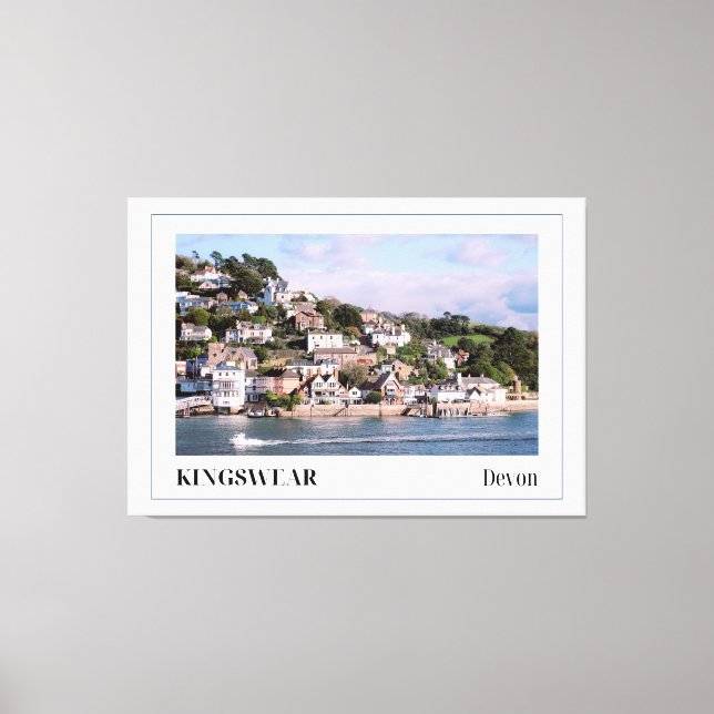 Kingswear Devon Canvastryck (Framsida)