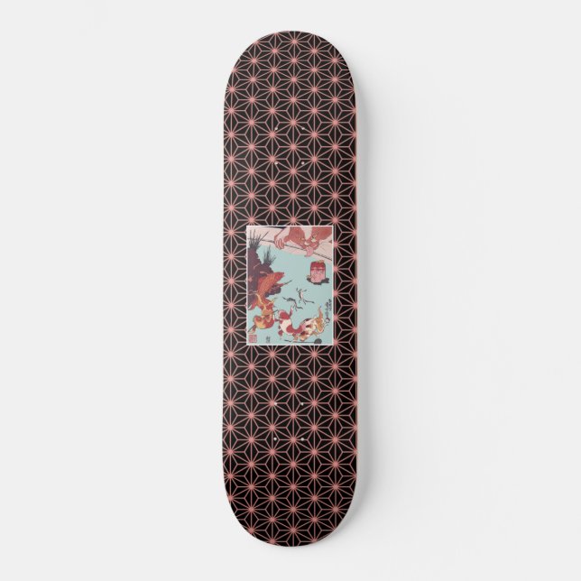 Kingyozukushi Hyaku-monogatari Mini Skateboard Bräda 18,5 Cm (Framsida)
