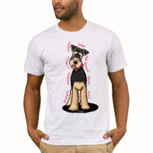 KiniArt Airedale Terrier Älskare T-Shirt