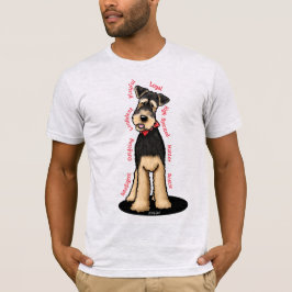 KiniArt Airedale Terrier Älskare T-Shirt