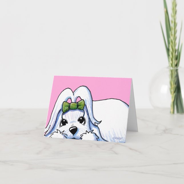 KiniArt Äkta maltesiskt anteckningskort (Framsida)