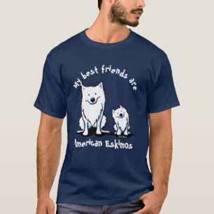 KiniArt American Eskimo Friends T Shirt