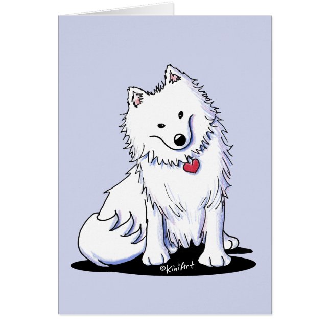 KiniArt American Eskimo OBS Kort (Framsidan)