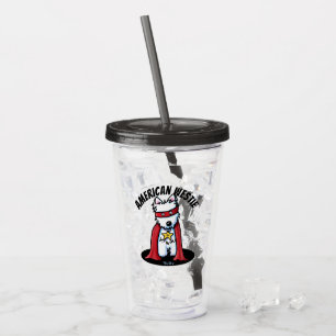 KiniArt American Westie Acrylic Tumbler Take Away Mugg