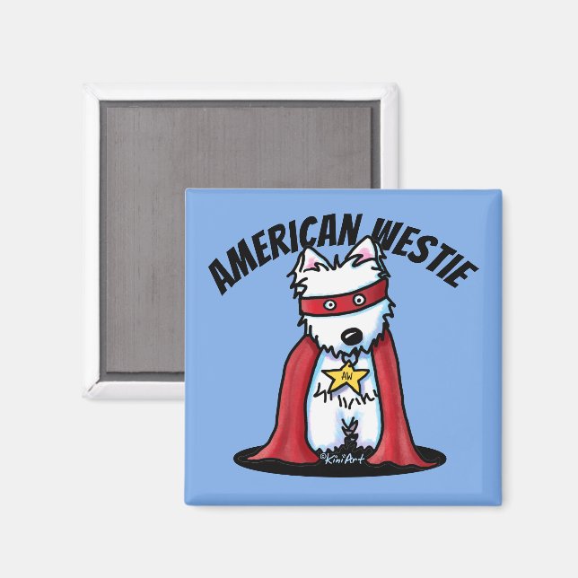 KiniArt American Westie Magnet (Front/Back)