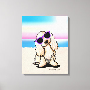KiniArt ASCOB Cocker Spain Hund Beach Canvastryck