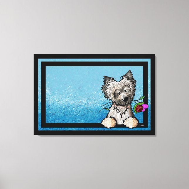KiniArt Ash Cairn Terrier Art Canvastryck (Framsida)