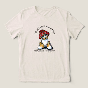 KiniArt Aussie Shepherd Hund älskare T-Shirt