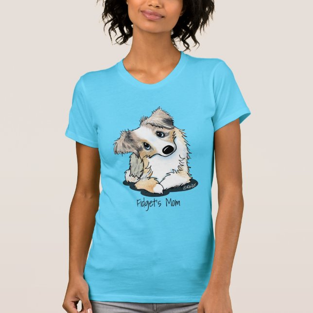 KiniArt Australian shepherd T-Shirt (Framsida)