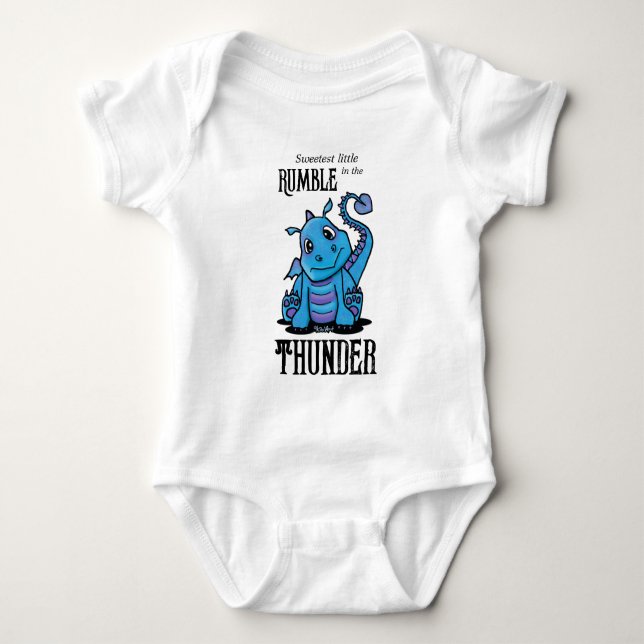 KiniArt Baby Dragon  T Shirt (Framsida)